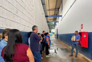 Treinamento de combate a incêndios